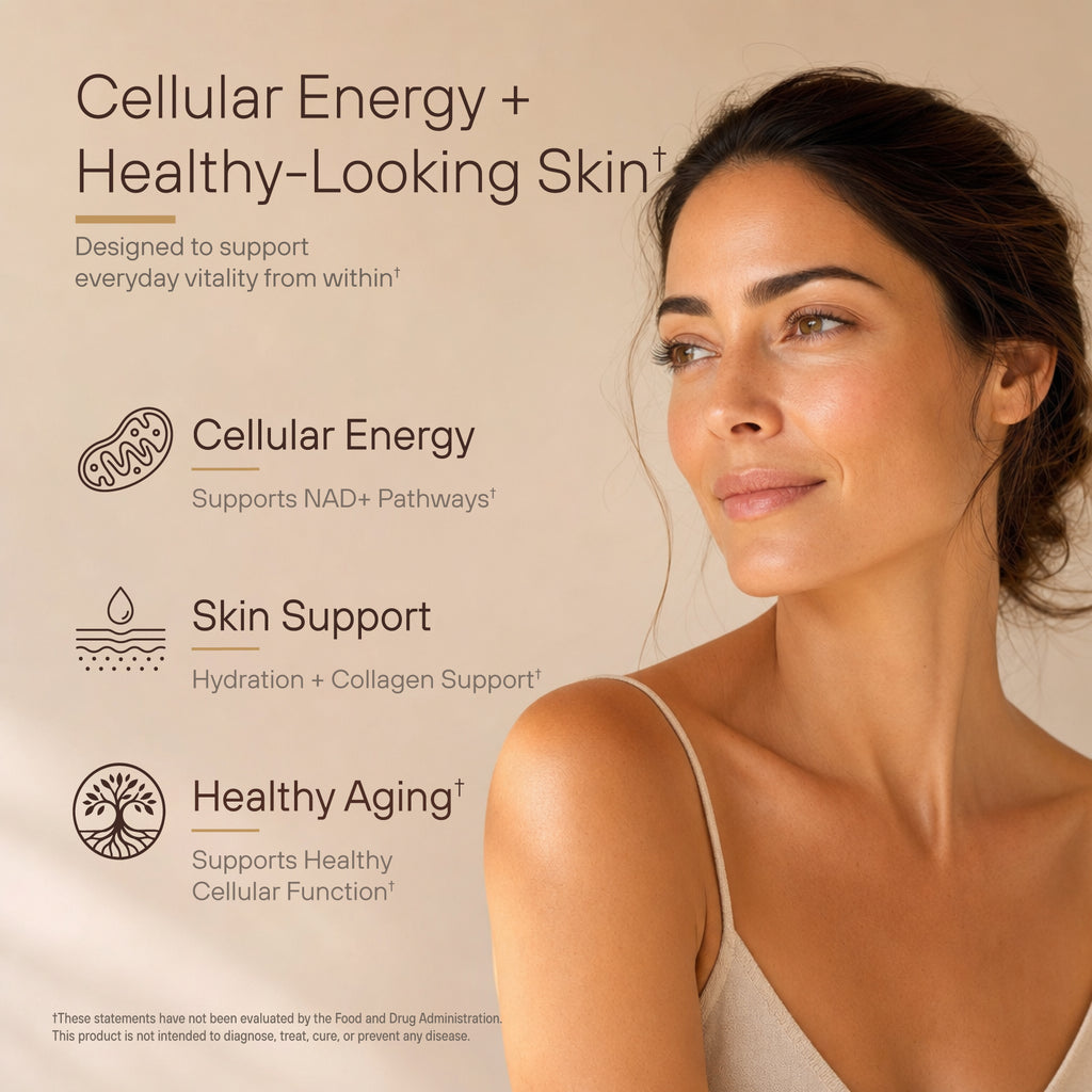NMN Supplement for Women & Men | 5-in-1 NAD+ Skin Support | NAD Resveratrol - 1000mg Complex with NMN 500mg, Resveratrol, Astaxanthin, Hyaluronic Acid & Vitamin C | Cellular Energy | 60 Capsules