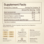 NMN Supplement for Women & Men | 5-in-1 NAD+ Skin Support | NAD Resveratrol - 1000mg Complex with NMN 500mg, Resveratrol, Astaxanthin, Hyaluronic Acid & Vitamin C | Cellular Energy | 60 Capsules